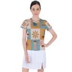 Nautical-elements-collection Women s Sports Top