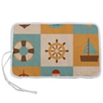 Nautical-elements-collection Pen Storage Case (L)