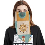 Nautical-elements-collection Face Covering Bandana (Triangle)