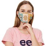 Nautical-elements-collection Fitted Cloth Face Mask (Adult)