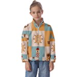 Nautical-elements-collection Kids  Half Zip Hoodie