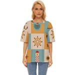 Nautical-elements-collection Oversized Basic Tee