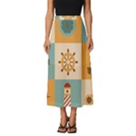 Nautical-elements-collection Classic Midi Chiffon Skirt