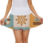 Nautical-elements-collection Women s Skort