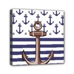 Anchor-background-design Mini Canvas 6  x 6  (Stretched)