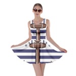 Anchor-background-design Skater Dress