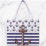 Anchor-background-design Mini Tote Bag