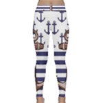 Anchor-background-design Classic Yoga Leggings