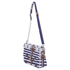 Shoulder Bag with Back Zipper 
