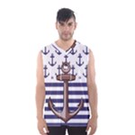 Anchor-background-design Men s Basketball Tank Top