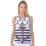 Anchor-background-design Women s Basketball Tank Top