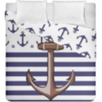 Anchor-background-design Duvet Cover Double Side (King Size)