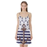 Anchor-background-design Satin Night Slip