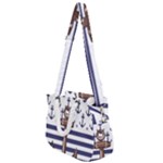 Anchor-background-design Rope Handles Shoulder Strap Bag