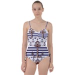 Anchor-background-design Sweetheart Tankini Set