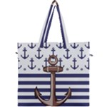 Anchor-background-design Canvas Travel Bag