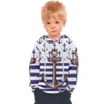 Anchor-background-design Kids  Overhead Hoodie