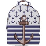 Anchor-background-design Mini Full Print Backpack