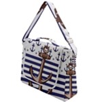 Anchor-background-design Box Up Messenger Bag