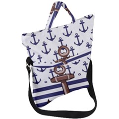 Fold Over Handle Tote Bag 