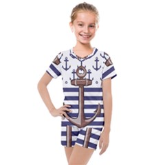 Kids  Mesh T-Shirt and Shorts Set 