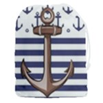 Anchor-background-design Drawstring Pouch (3XL)