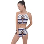 Anchor-background-design Summer Cropped Co-Ord Set