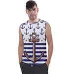 Anchor-background-design Men s Regular Tank Top