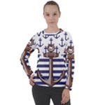 Anchor-background-design Women s Long Sleeve Raglan Tee