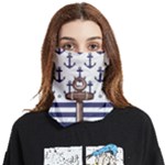 Anchor-background-design Face Covering Bandana (Two Sides)