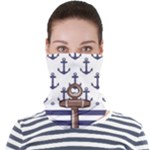 Anchor-background-design Face Seamless Bandana (Adult)