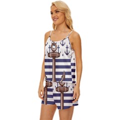 Satin Pajama Short Set 