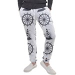 Marine-nautical-seamless-pattern-with-vintage-lighthouse-wheel Men s Jogger Sweatpants