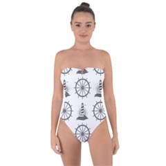 Tie Back One Piece Swimsuit 