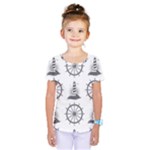 Marine-nautical-seamless-pattern-with-vintage-lighthouse-wheel Kids  One Piece Tee