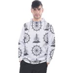 Marine-nautical-seamless-pattern-with-vintage-lighthouse-wheel Men s Pullover Hoodie