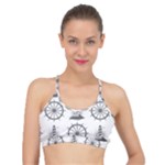 Marine-nautical-seamless-pattern-with-vintage-lighthouse-wheel Basic Training Sports Bra