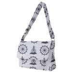 Marine-nautical-seamless-pattern-with-vintage-lighthouse-wheel Full Print Messenger Bag (M)