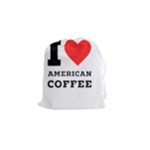 I love American coffee Drawstring Pouch (Small)