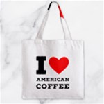 I love American coffee Zipper Grocery Tote Bag