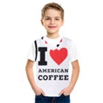 I love American coffee Kids  Basketball Tank Top