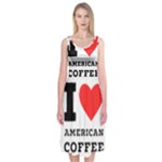 I love American coffee Midi Sleeveless Dress