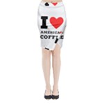 I love American coffee Midi Wrap Pencil Skirt