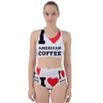 I love American coffee Racer Back Bikini Set