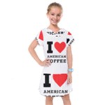 I love American coffee Kids  Drop Waist Dress