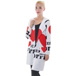 I love American coffee Hooded Pocket Cardigan