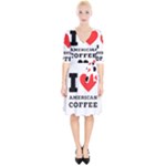 I love American coffee Wrap Up Cocktail Dress