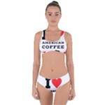 I love American coffee Criss Cross Bikini Set