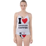 I love American coffee Cut Out Top Tankini Set