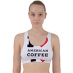 I love American coffee Back Weave Sports Bra